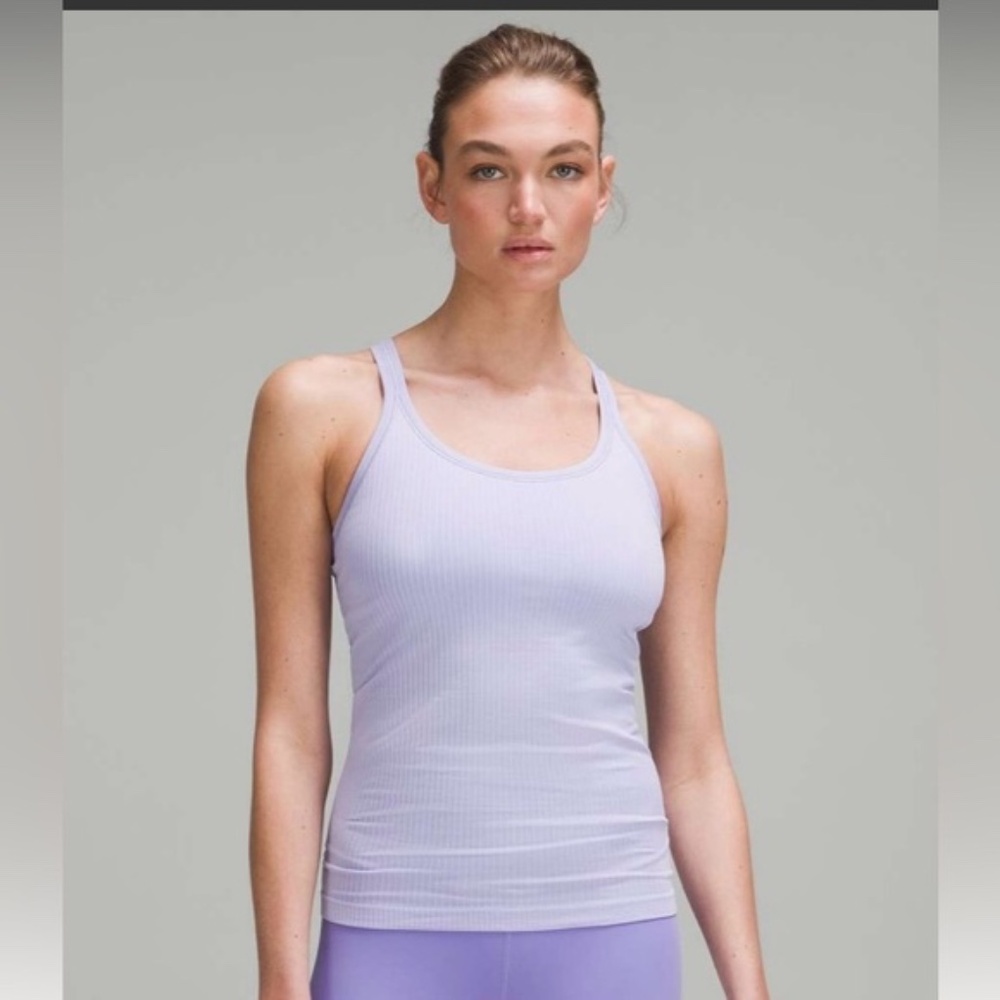 Lululemon Ebb to Street Tank – Size 12 (Lilac Smoke, Full Length)